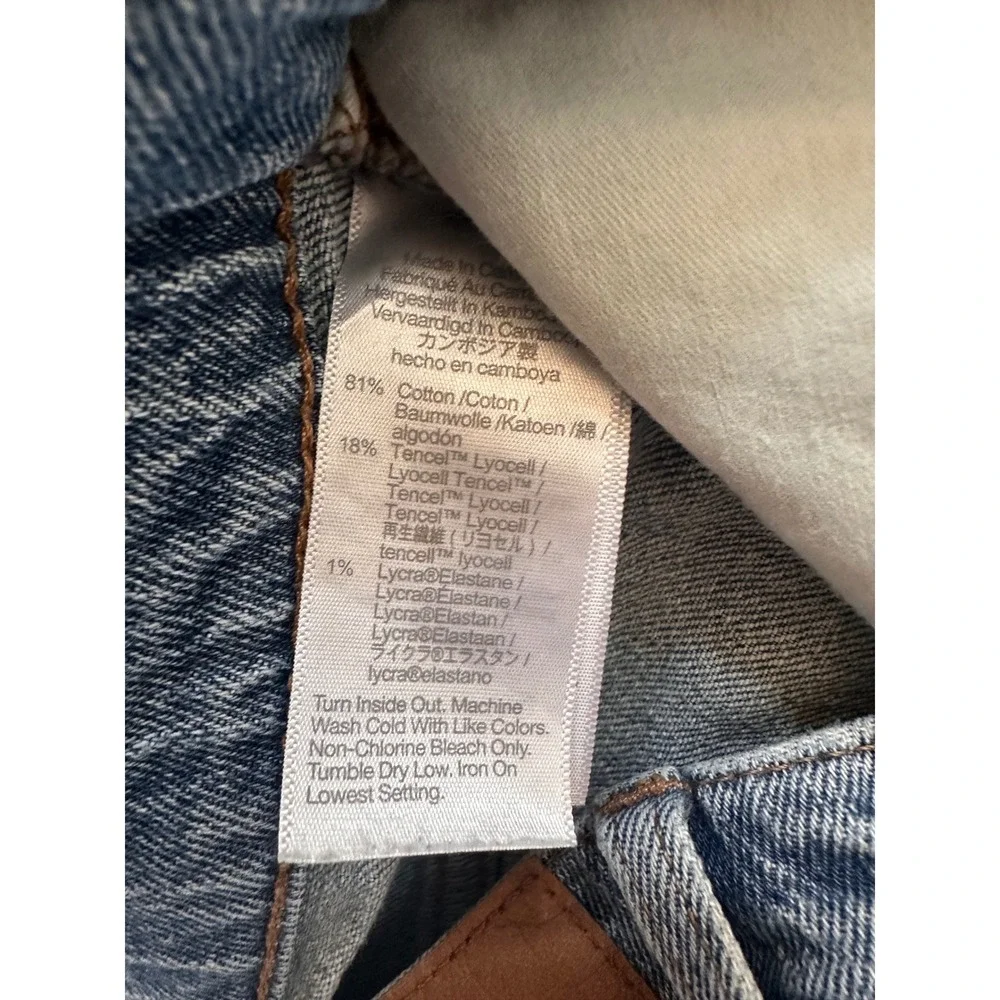 Madewell The Perfect Vintage Jean Light Wash High Rise Tapered Denim Size 28